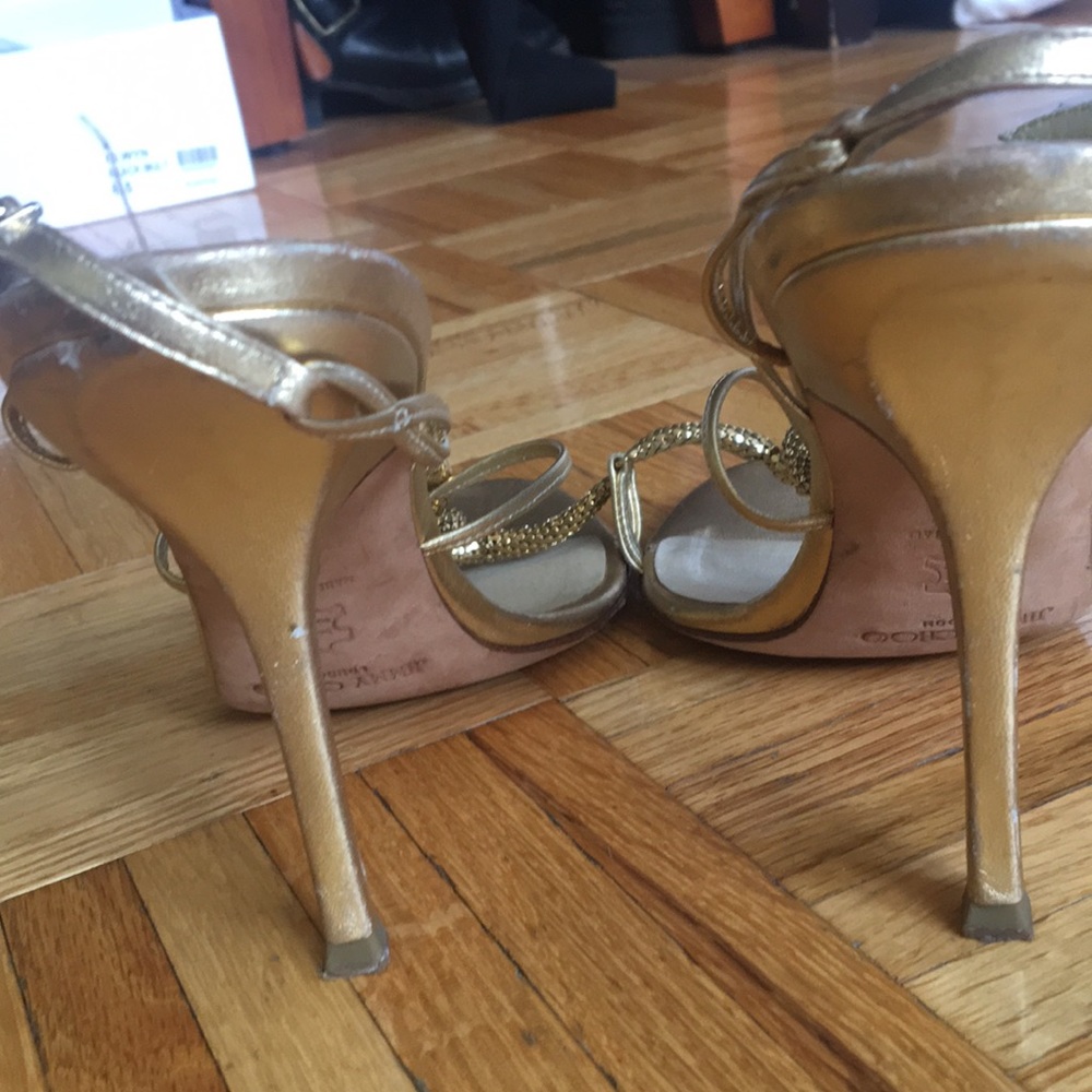 Jimmy Choo Gold Slingback - Picture 3 of 4